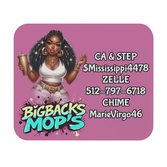 Bigbacks Mop's Vibrant Mouse Pad – Trendy Desk Accessory for Personal & Gift Use